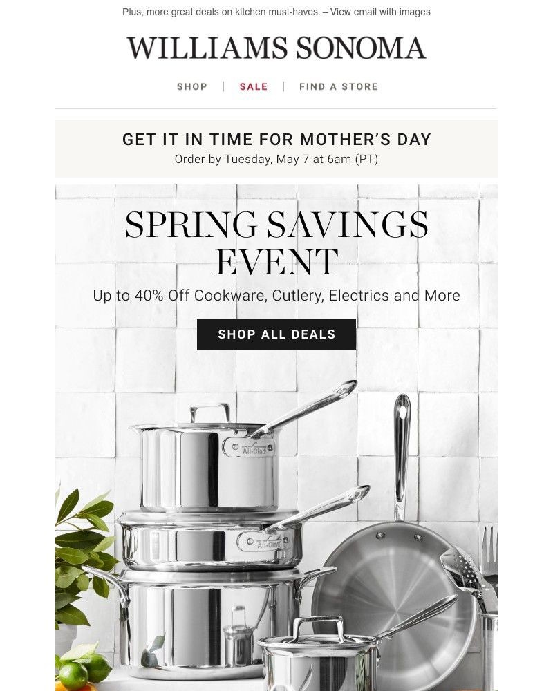 Screenshot of email with subject /media/emails/upgrade-moms-collection-with-up-to-200-off-all-clad-d5-cookware-sets-shop-the-spr_EMwV8wX.jpg
