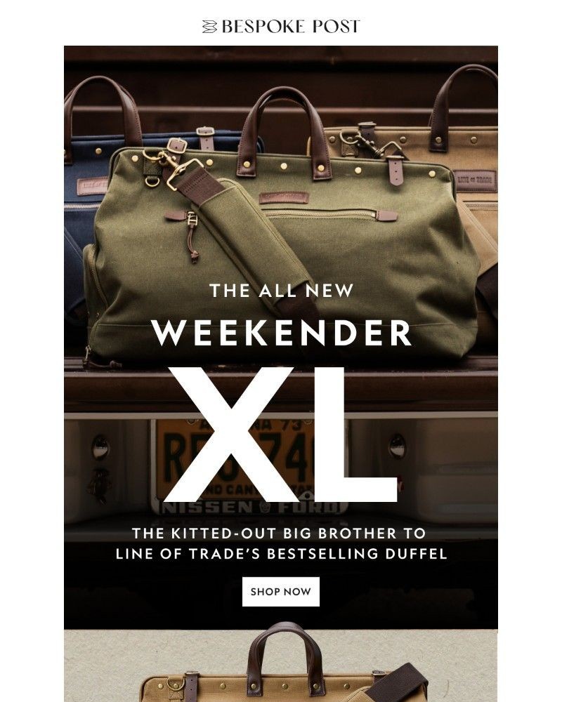 Screenshot of email with subject /media/emails/weekender-xl-the-bigger-badder-bestseller-4461b0-cropped-d41a88f8.jpg