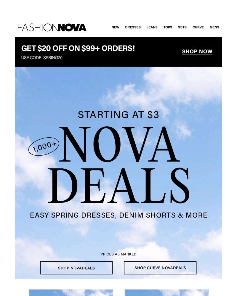 Screenshot of email sent to a Fashion Nova Registered user