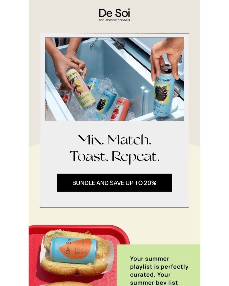 Screenshot of email sent to a De Soi Newsletter subscriber