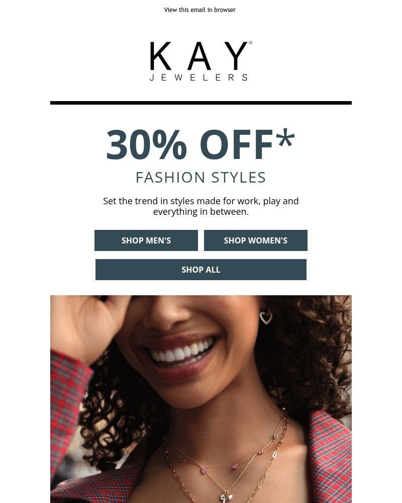 Screenshot of email sent to a Kay Newsletter subscriber