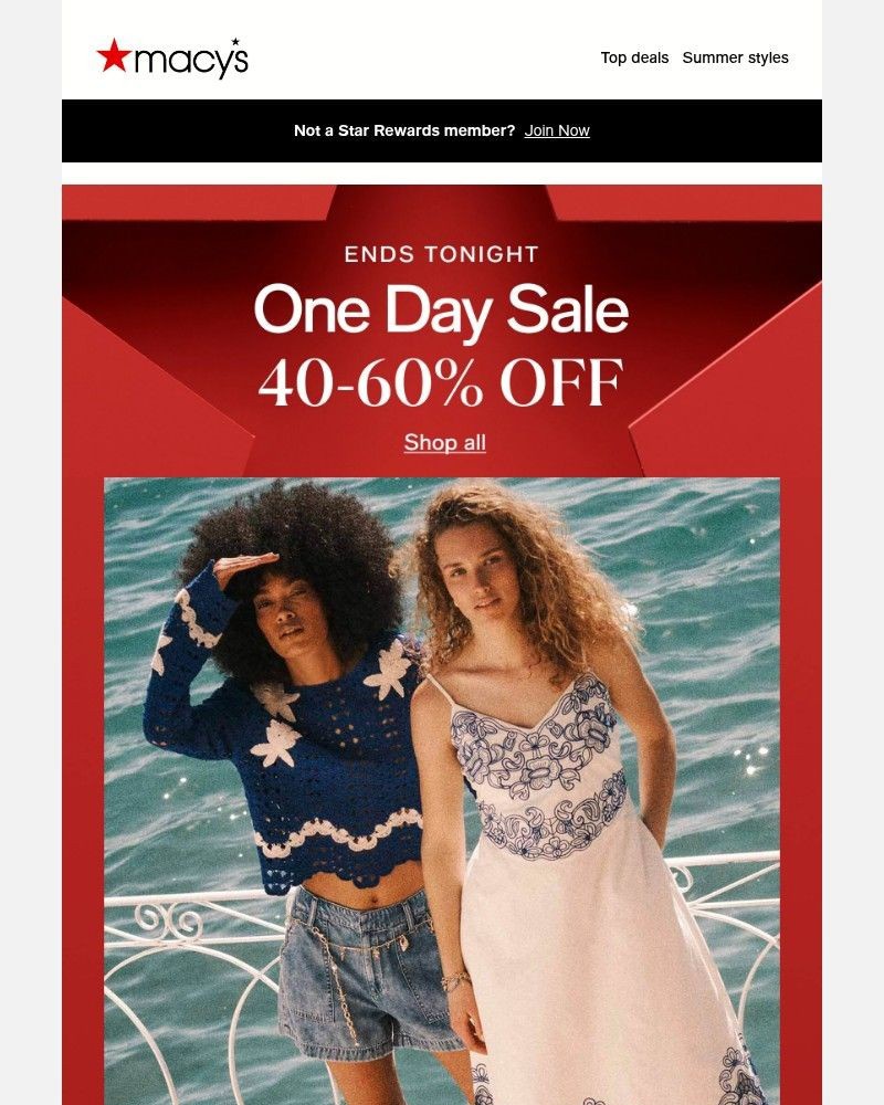 Screenshot of email sent to a Macy's Cart abandoner