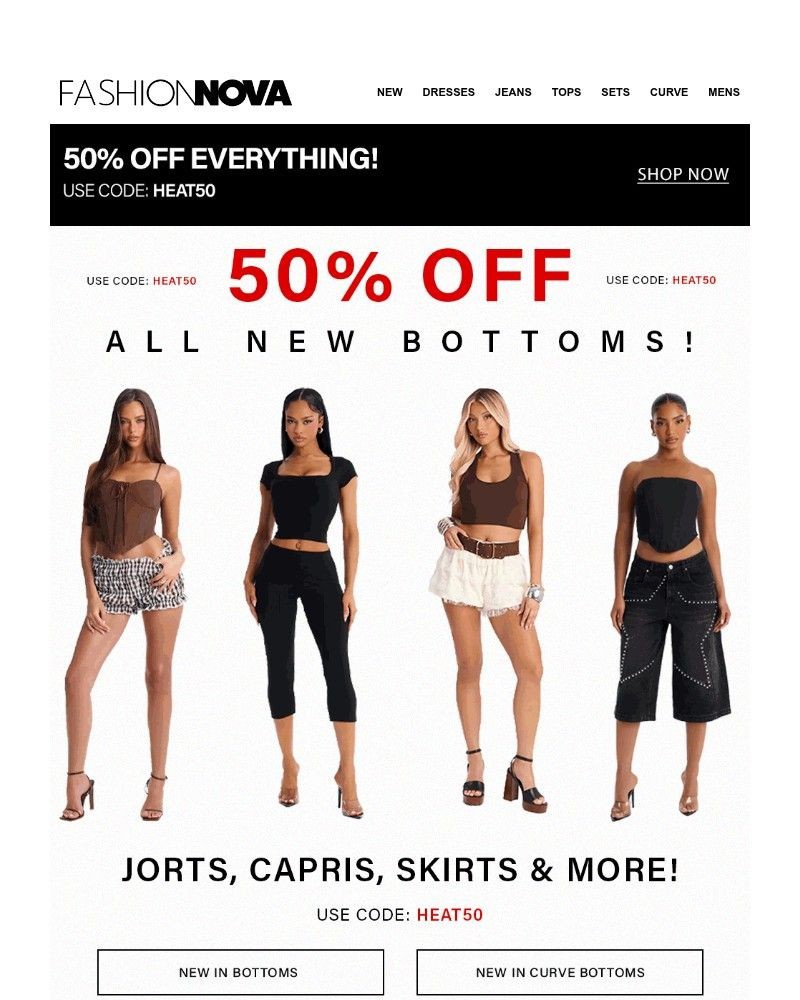 Screenshot of email sent to a Fashion Nova Registered user
