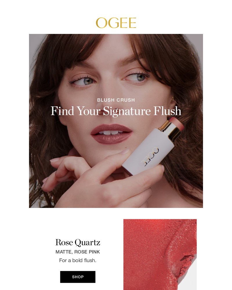 Screenshot of email sent to a Ogee Newsletter subscriber