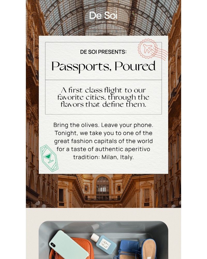 Screenshot of email sent to a De Soi Newsletter subscriber