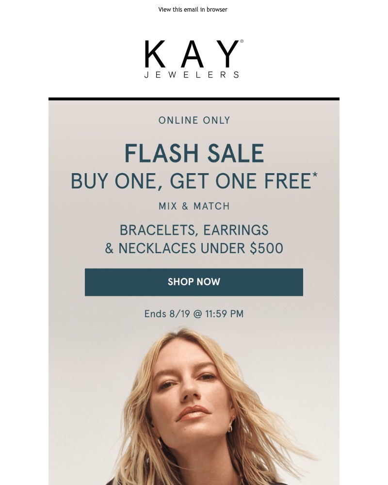 Screenshot of email sent to a Kay Newsletter subscriber