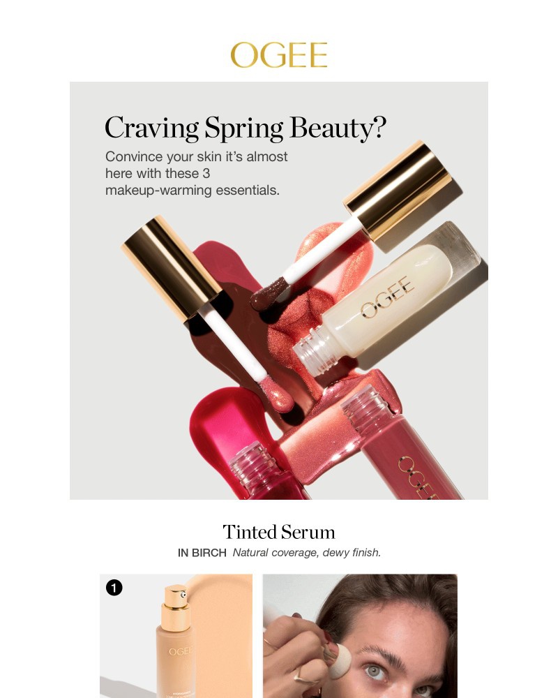 Screenshot of email sent to a Ogee Newsletter subscriber