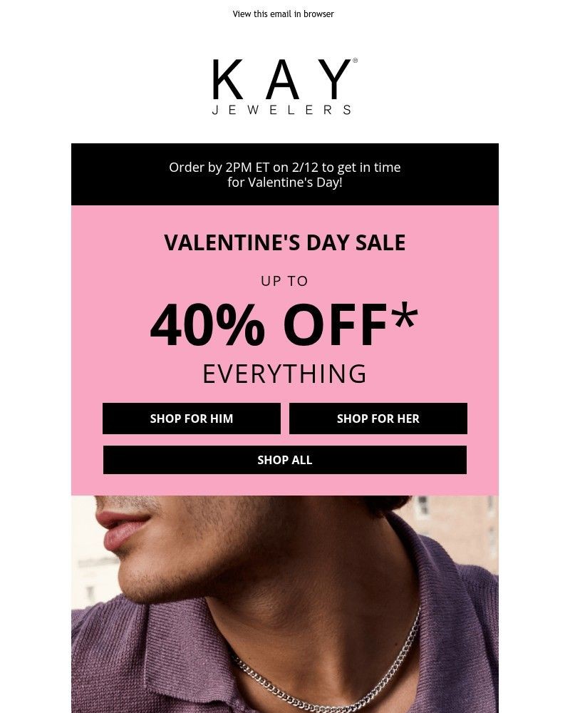 Screenshot of email sent to a Kay Newsletter subscriber