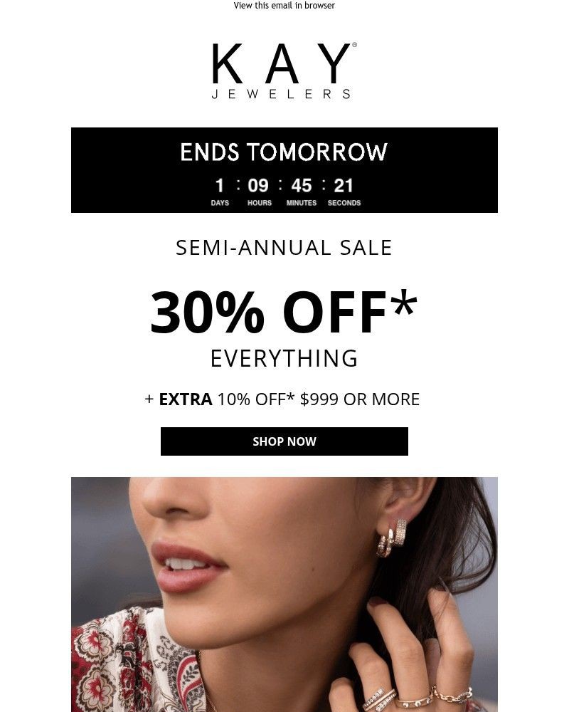 Screenshot of email sent to a Kay Newsletter subscriber