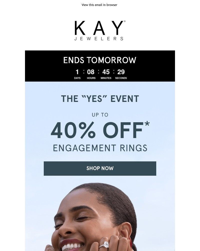 Screenshot of email sent to a Kay Newsletter subscriber