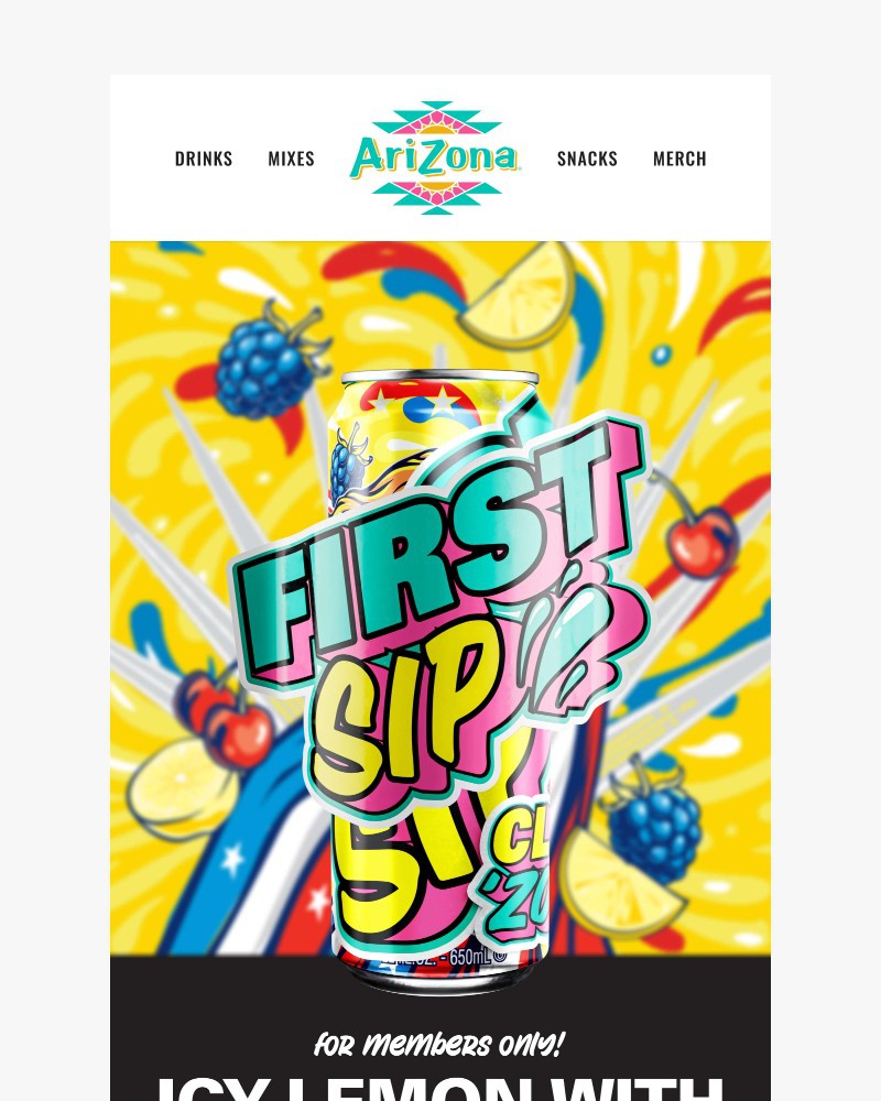 Screenshot of email sent to a AriZona Newsletter subscriber