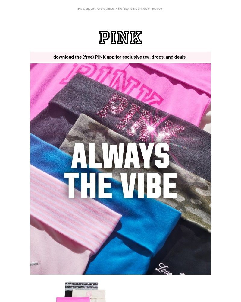 Screenshot of email sent to a Victoria's Secret Newsletter subscriber