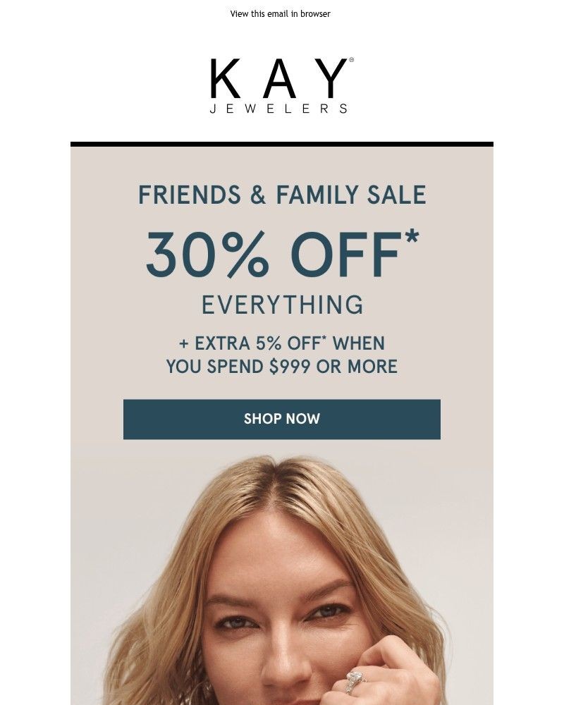 Screenshot of email sent to a Kay Newsletter subscriber