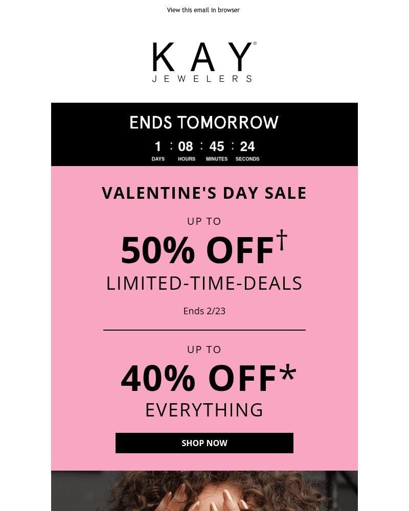 Screenshot of email sent to a Kay Newsletter subscriber
