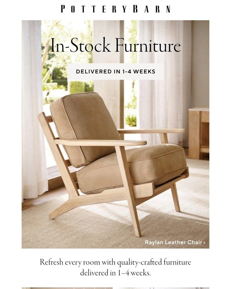 Screenshot of email sent to a Pottery Barn Cart abandoner