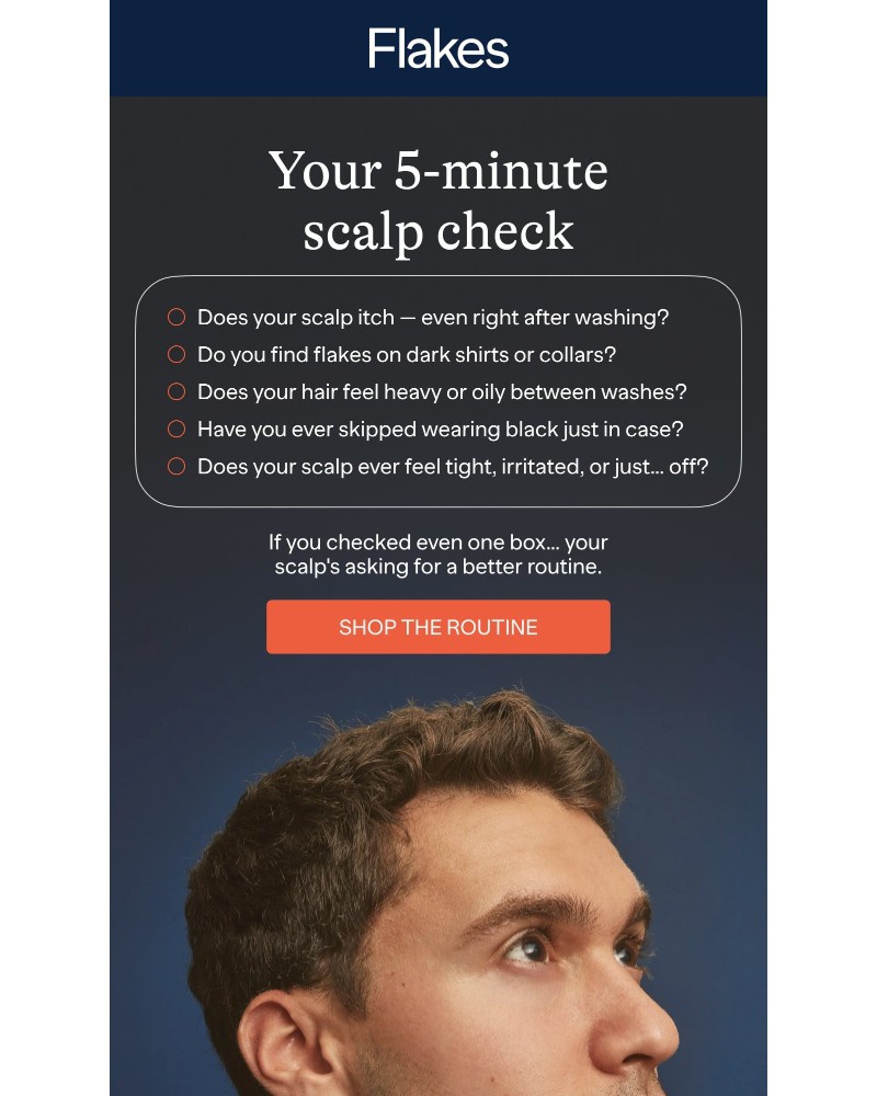 Screenshot of email sent to a Flakes Newsletter subscriber