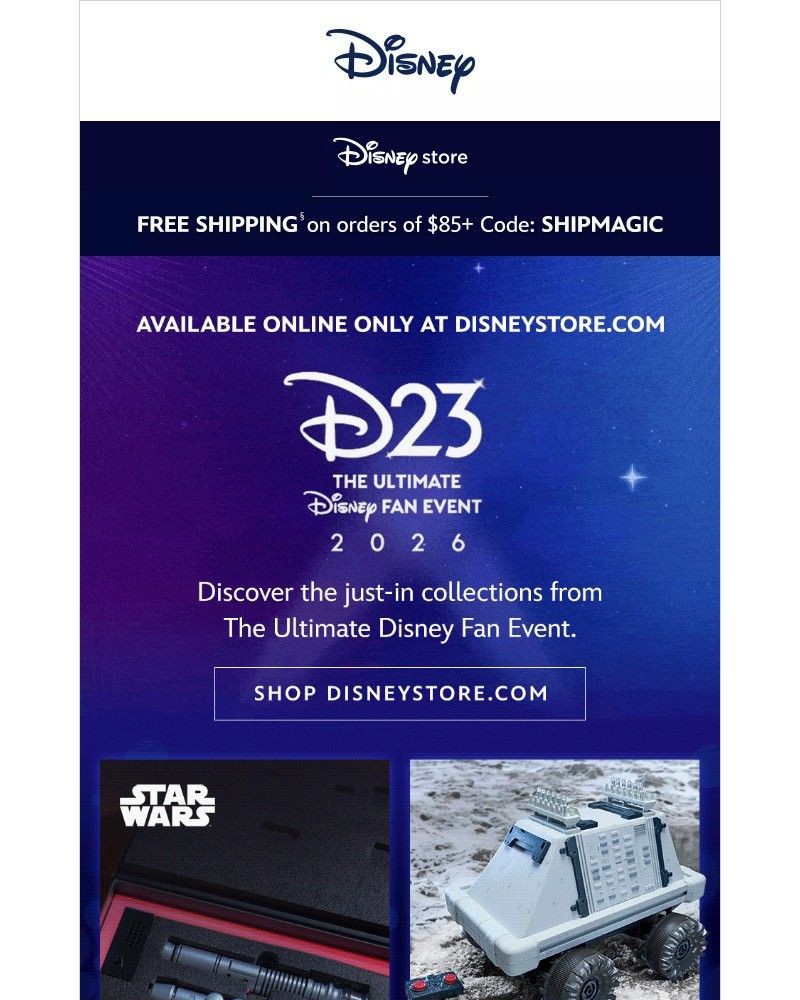 Screenshot of email sent to a Disney Cruise Line Registered user
