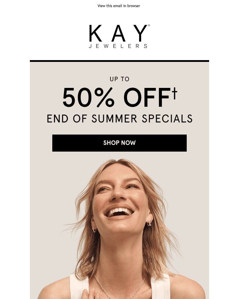 Screenshot of email sent to a Kay Newsletter subscriber