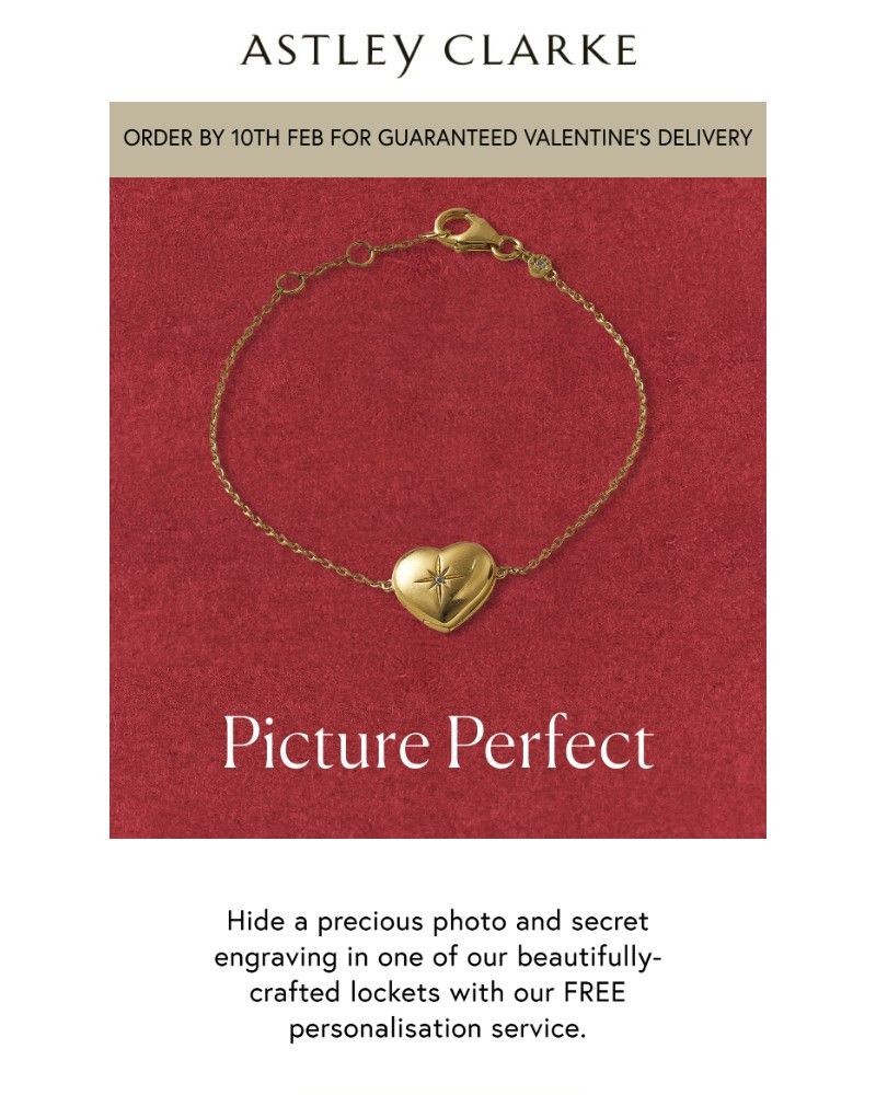 Screenshot of email sent to a Astley Clarke Newsletter subscriber