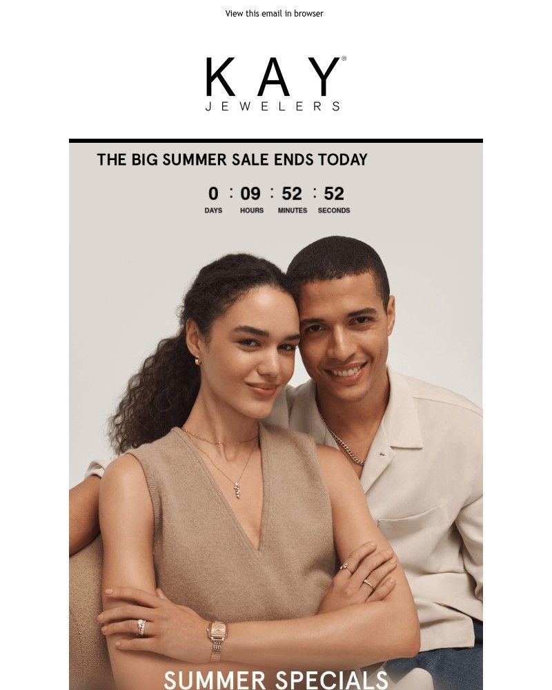 Screenshot of email sent to a Kay Newsletter subscriber