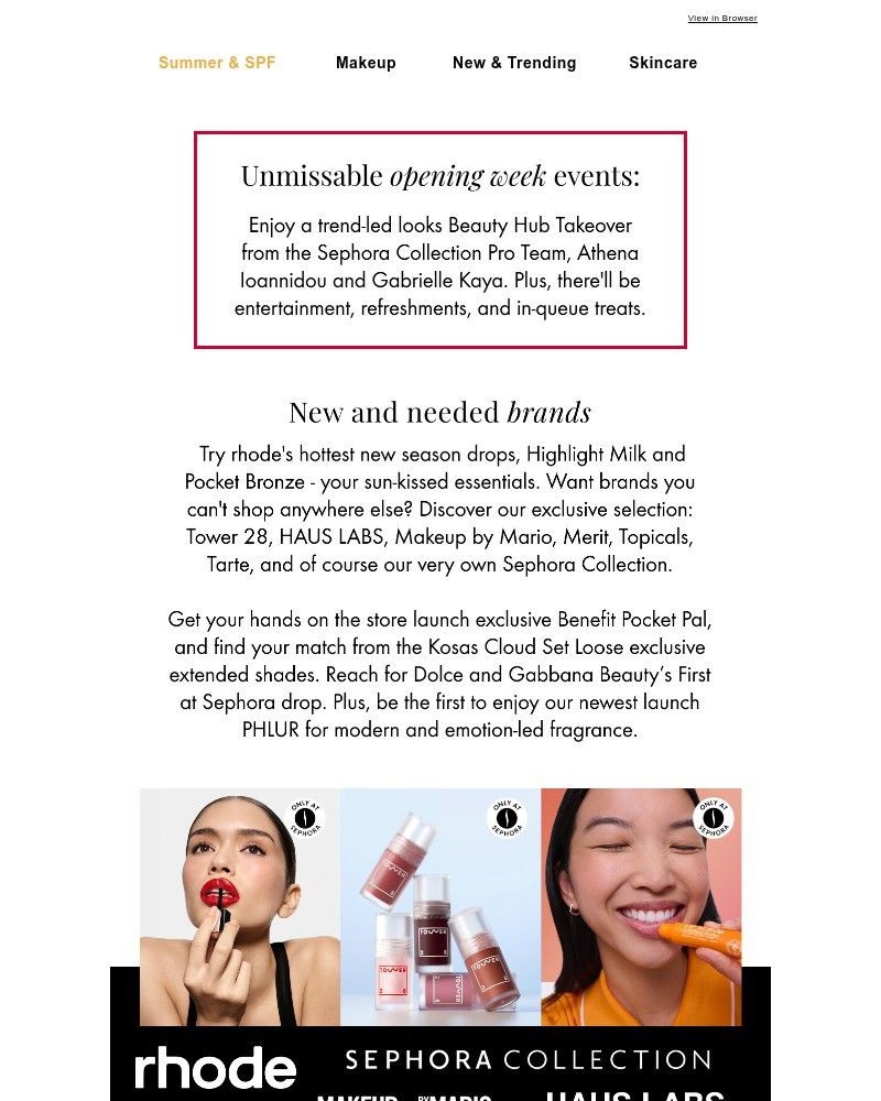Screenshot of email sent to a Feelunique Newsletter subscriber