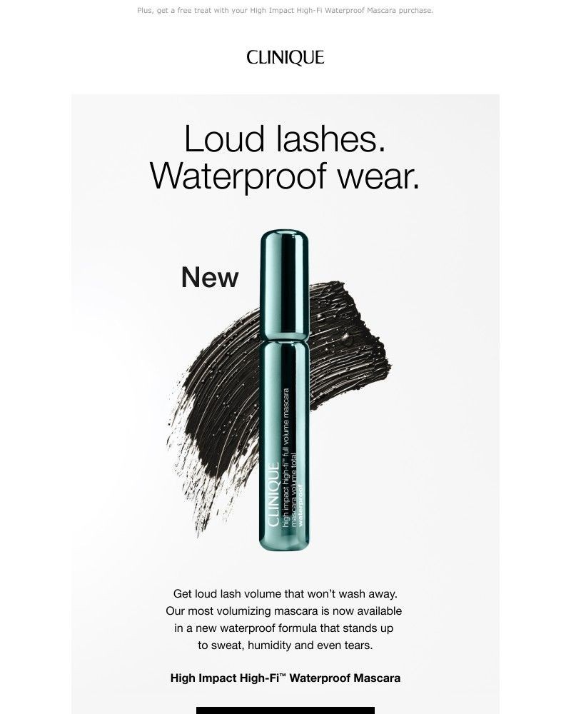 Screenshot of email sent to a Clinique Newsletter subscriber