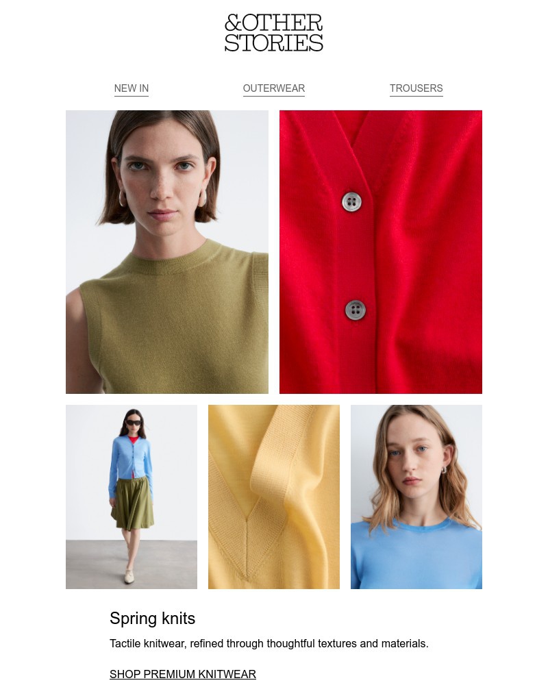 Screenshot of email sent to a & Other Stories Newsletter subscriber