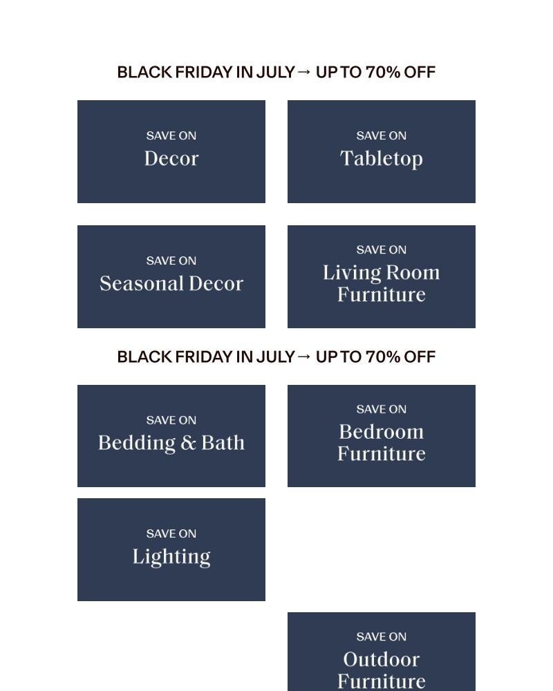 Screenshot of email sent to a Birch Lane Newsletter subscriber