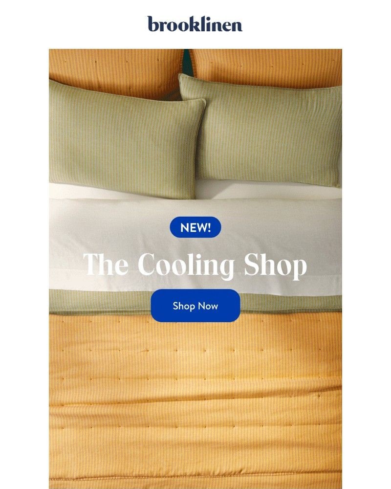 Screenshot of email sent to a Brooklinen Newsletter subscriber