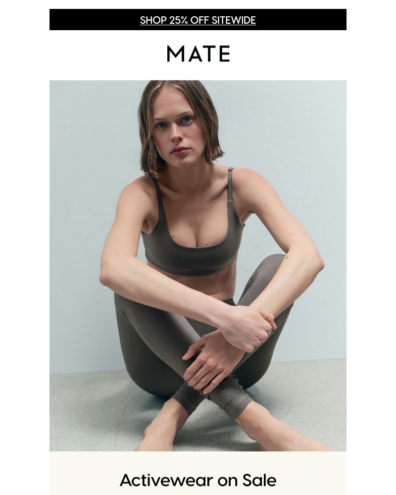 Screenshot of email sent to a MATE the Label Newsletter subscriber