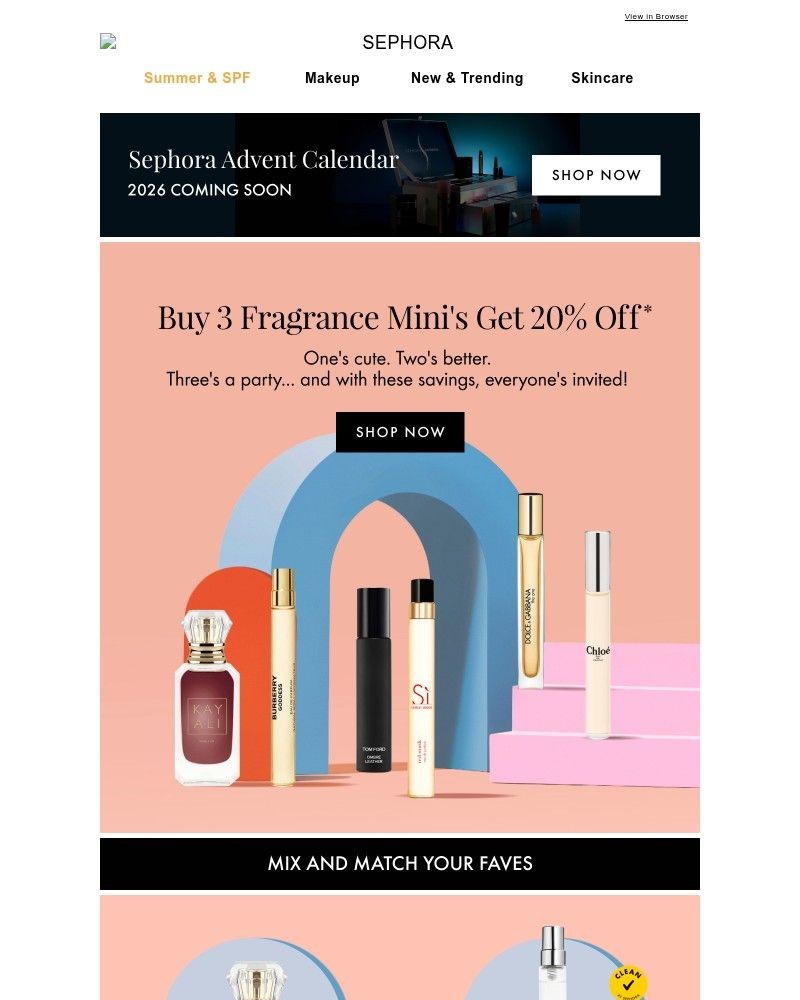Screenshot of email sent to a Feelunique Newsletter subscriber