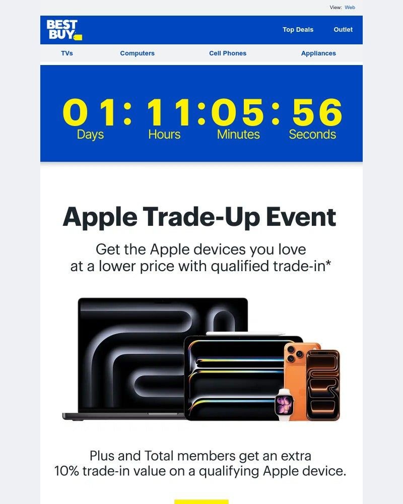 Screenshot of email sent to a Best Buy Newsletter subscriber