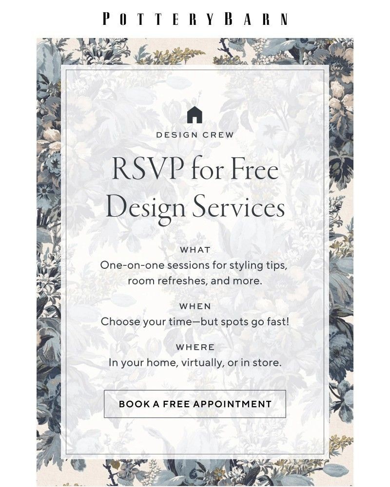 Screenshot of email sent to a Pottery Barn Cart abandoner
