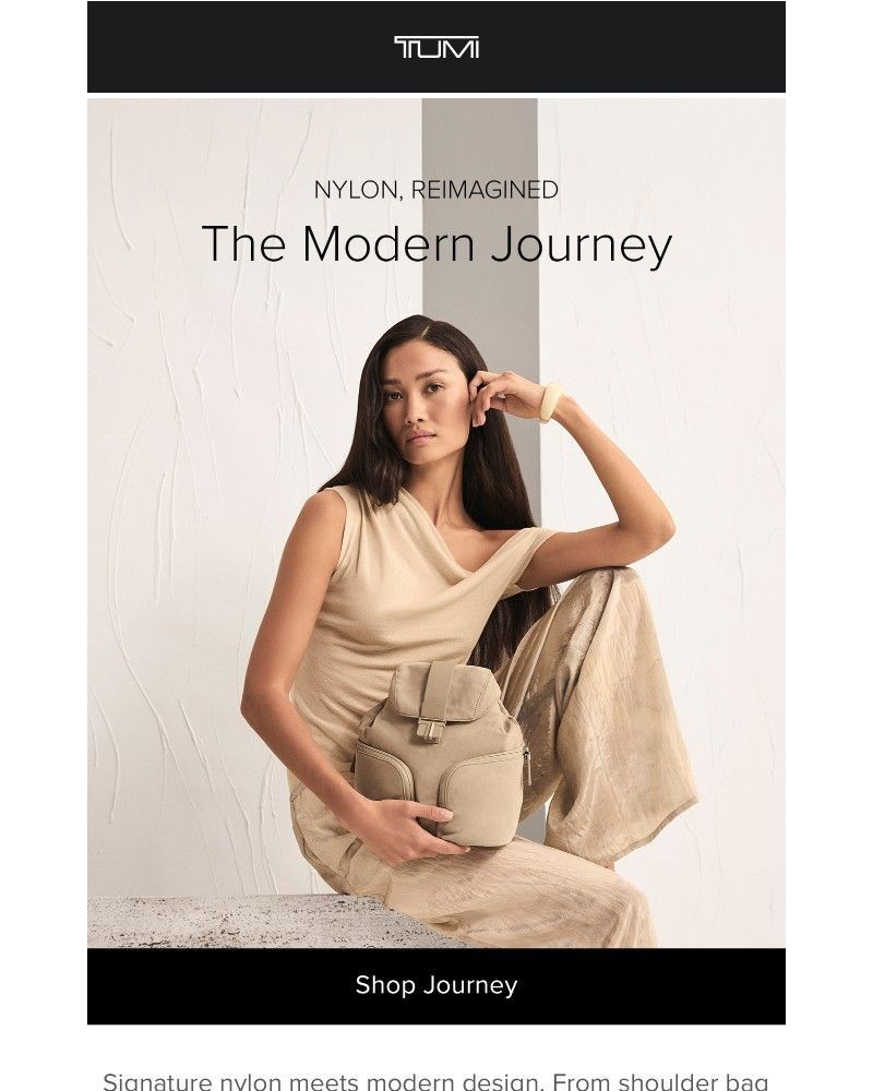 Screenshot of email sent to a Tumi Newsletter subscriber