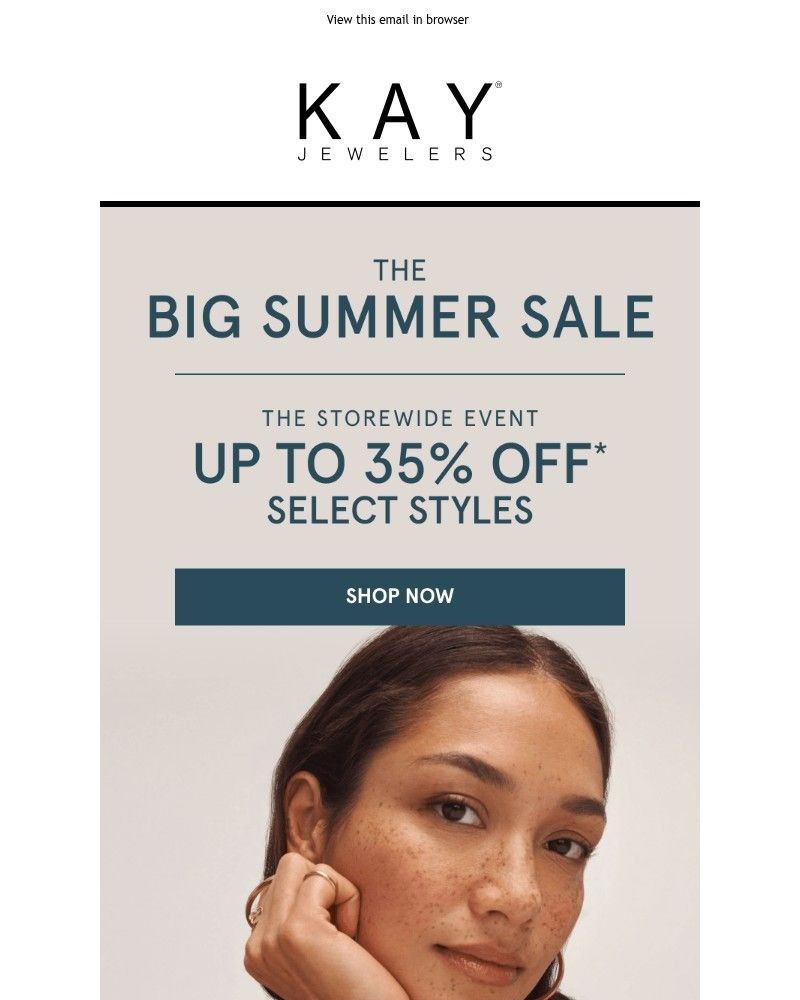 Screenshot of email sent to a Kay Newsletter subscriber