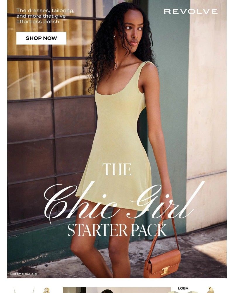 Screenshot of email sent to a Revolve Newsletter subscriber