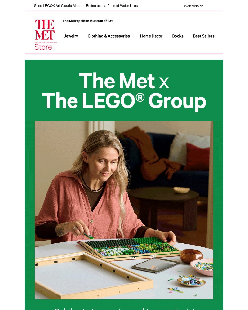 Screenshot of email sent to a The Metropolitan Museum of Art (The Met) Newsletter subscriber