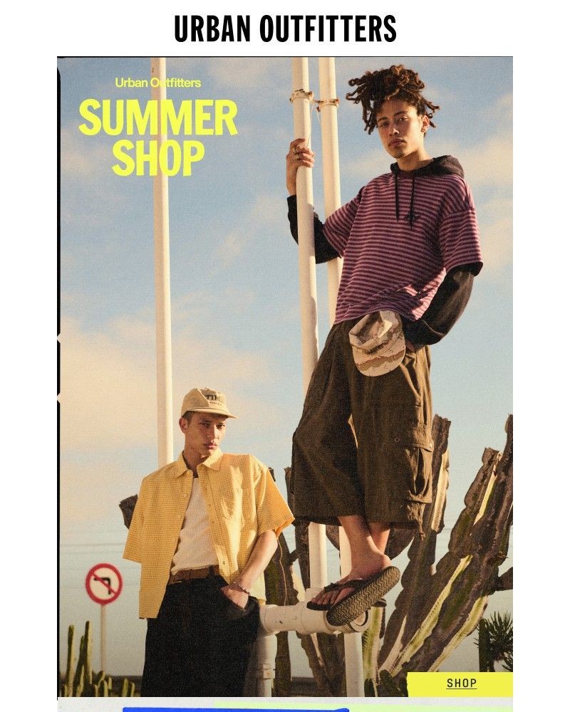 Screenshot of email sent to a Urban Outfitters Newsletter subscriber