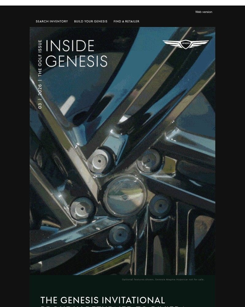 Screenshot of email sent to a Genesis Newsletter subscriber