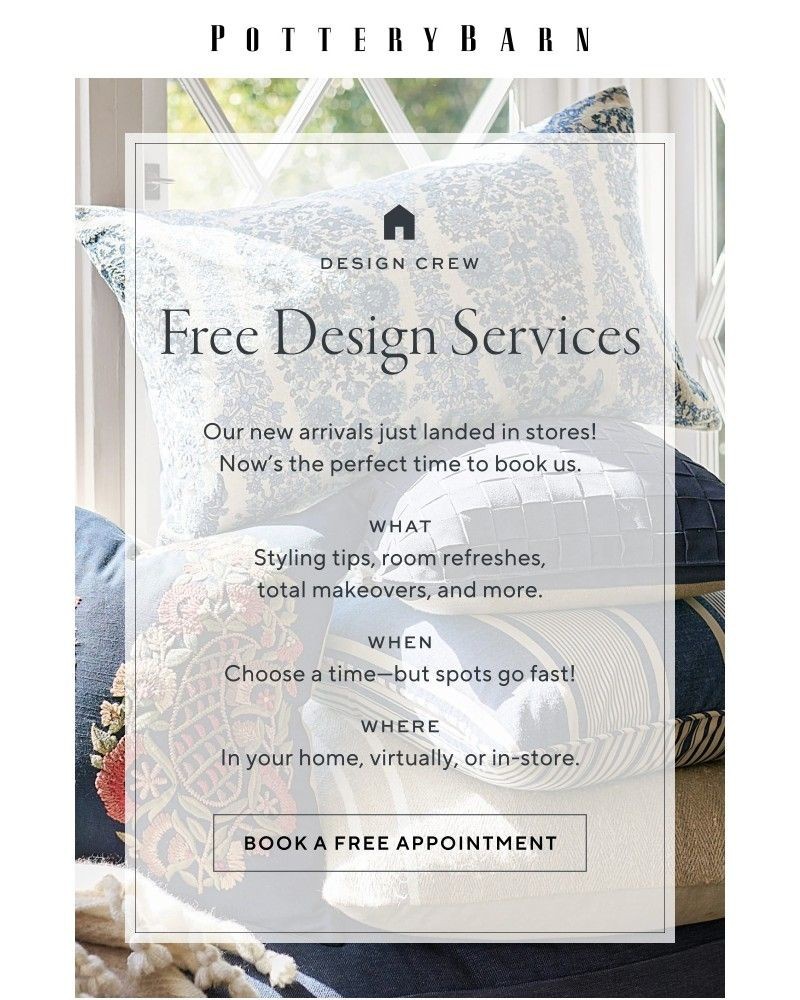 Screenshot of email sent to a Pottery Barn Cart abandoner