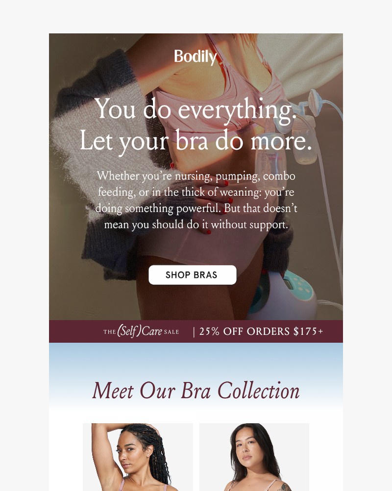 Screenshot of email sent to a Bodily Newsletter subscriber