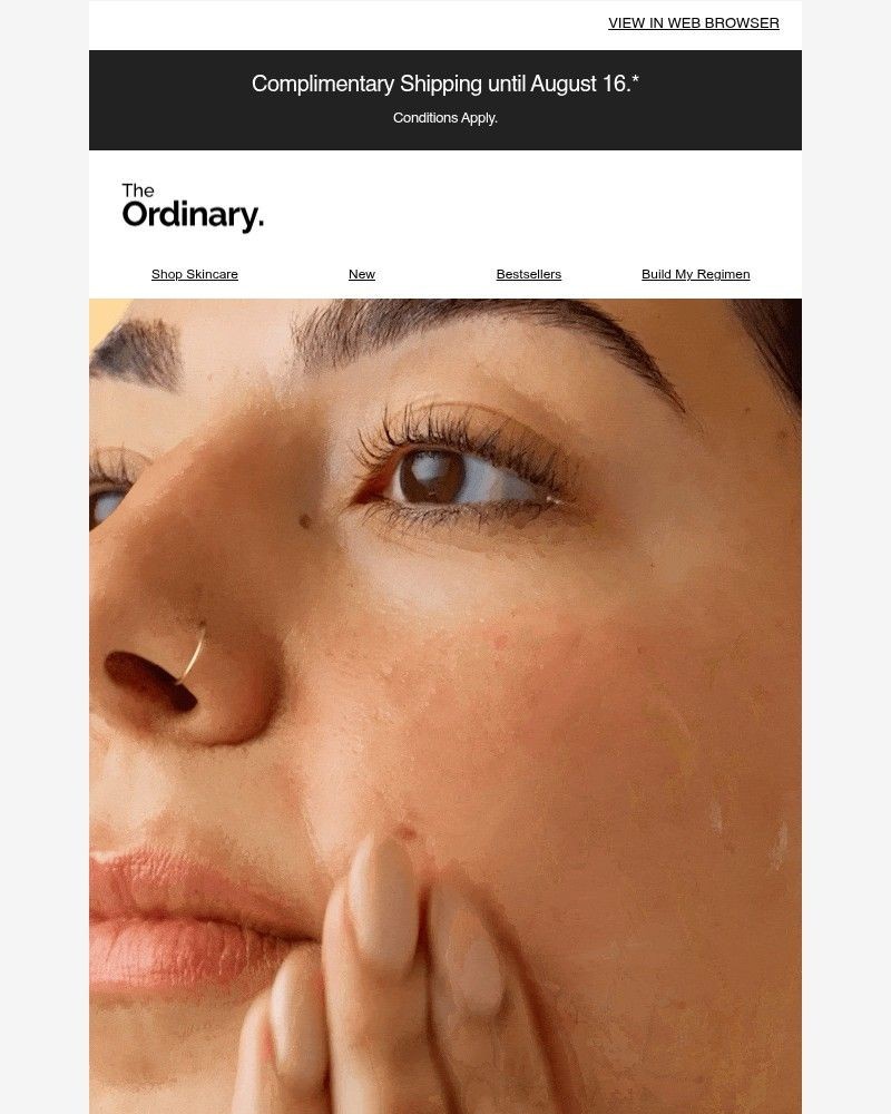 Screenshot of email sent to a The Ordinary Seller