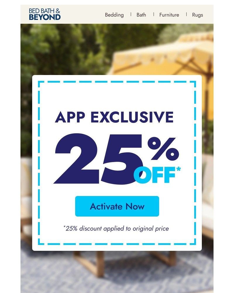 Screenshot of email sent to a Overstock Newsletter subscriber